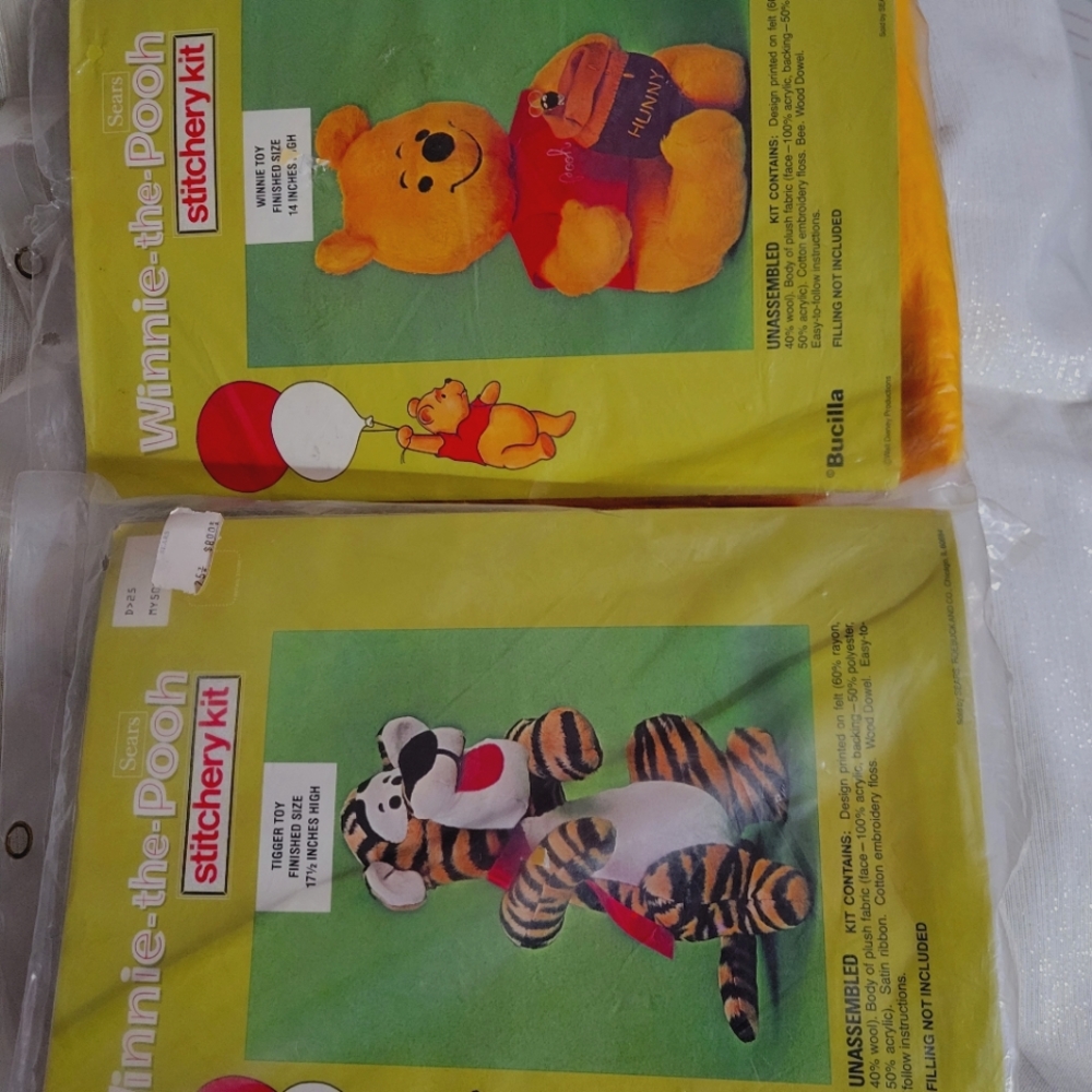 VTG DISNEY WINNIE THE POOH BUCILLA STUFFED ANIMAL WOW